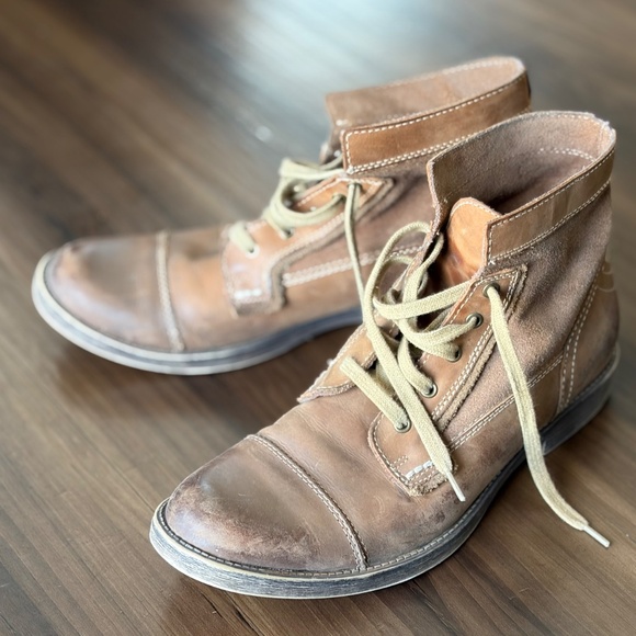 Aldo Leather Lace-up Ankle Boots - Size 8 main image 4